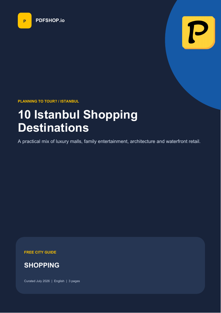 Cover of 10 Istanbul Shopping Destinations