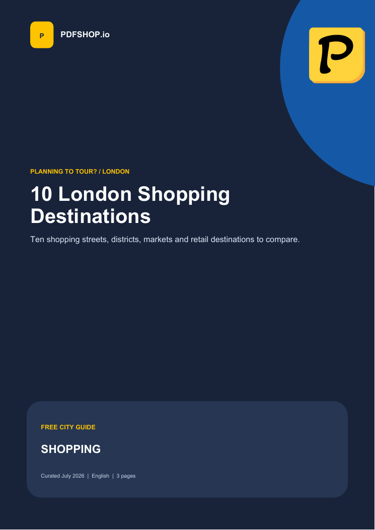 Cover of 10 London Shopping Destinations